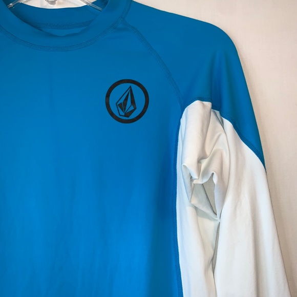 Volcom Youth Blue Swim Long Sleeve Rashguard Size Medium - Picture 3 of 6